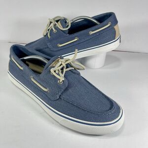 Sperry Top-Sider Men's Blue Canvas Boat Shoes - Size 11.5